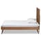 Baxton Studio Takeo Mid-Century Modern Transitional Ash Walnut Finished Wood Twin Size Platform Bed 180-11150-11159-Zoro - alternate 9